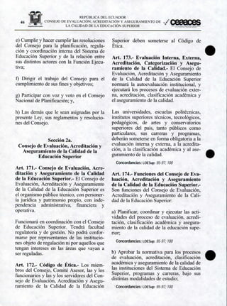 Ley Organica de Educación Superior | PDF
