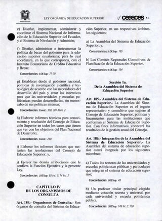 Ley Organica de Educación Superior | PDF