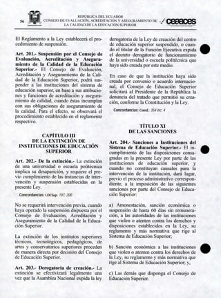 Ley Organica de Educación Superior | PDF
