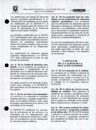 Reglamento General Ley Orgánica de Educacion Superior | PDF