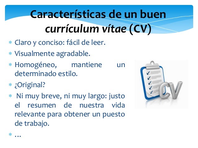 El CV y la carta de presentación / motivación