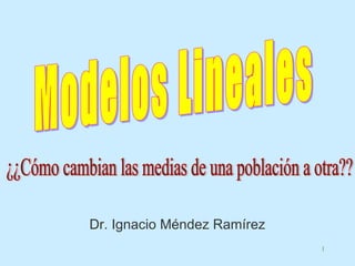 1
Dr. Ignacio Méndez Ramírez
 