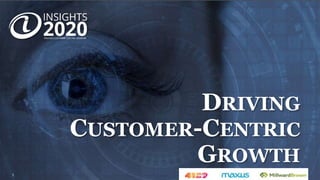 Private and Confidental
11
DRIVING
CUSTOMER-CENTRIC
GROWTH
 