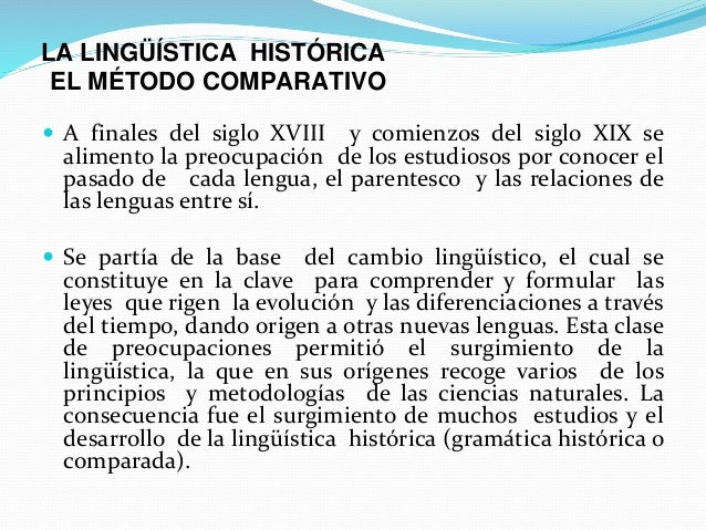 Qué Lingüística Histórica Qué Lingüística Histórica