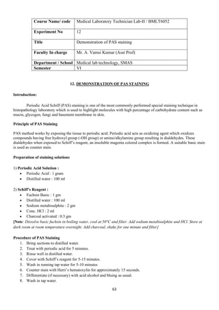 Medical Laboratory technology Lab Manual for MLT students | PDF
