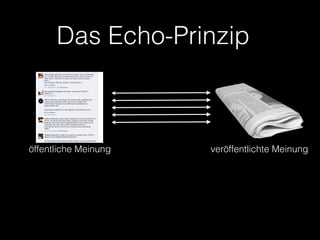 veröffentlichte Meinungöffentliche Meinung
Das Echo-Prinzip
 