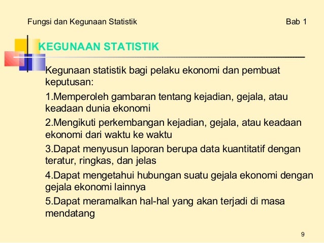 PENGENALAN STATISTIK