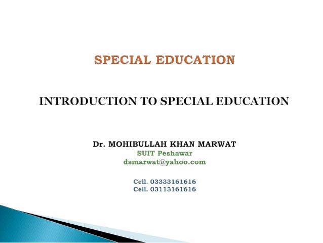 Sample thesis in special education