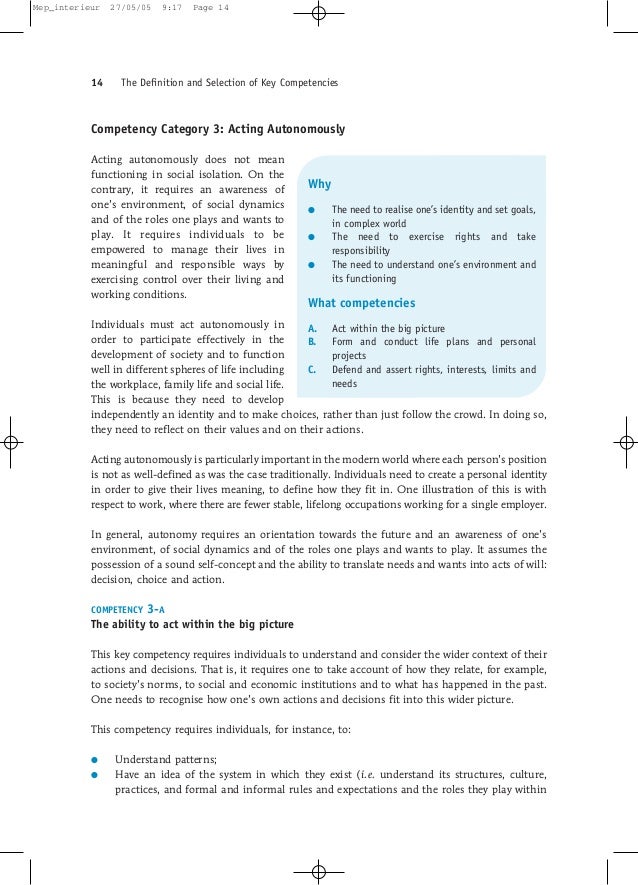 autonomously define