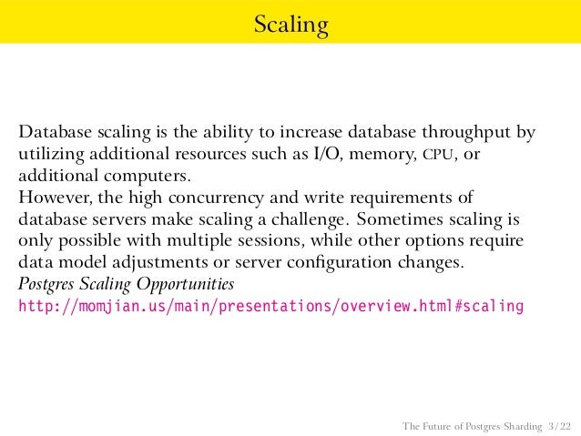 database sharding postgresql
