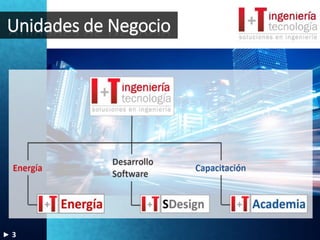 Unidades de Negocio
3
 