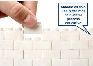 Moodle es sólo
una pieza más
de nuestro
proceso
educativo
 