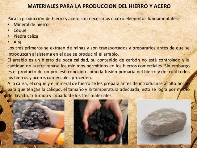 Proceso Tecnológico Del Hierro De Primera Fusión www.slideshare.net