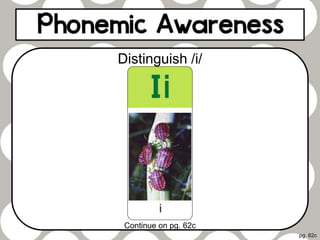 pg. 62c
Distinguish /i/
Continue on pg. 62c
 