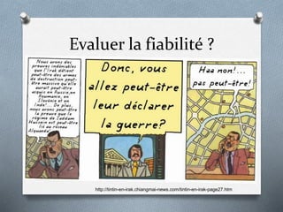 Evaluer la fiabilité ?
http://tintin-en-irak.chiangmai-news.com/tintin-en-irak-page27.htm
 