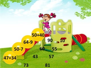 47+34
73 81
50-7
5743
64-9
60 55
50+40
1090
 