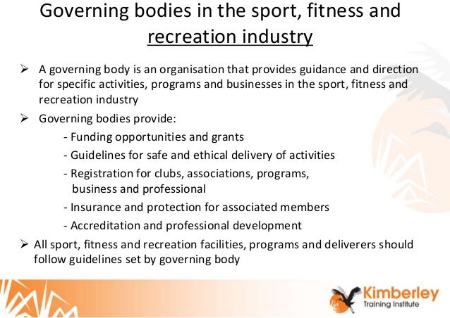 11. Introduction to the sport, fitness and recreation industry 11. Introduction to the sport, fitness and recreation industry