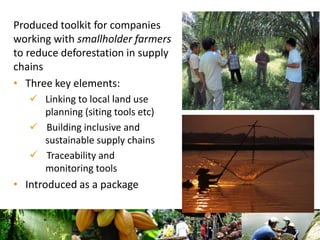 Climate Smart Landscapes: addressing trade-offs and delivering multiple benefits at scale