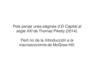 O fragments de cançons…
William Fisher, a professor of intellectual property
law at Harvard, posted to YouTube a lecture titled
“The Subject Matter of Copyright: Music” […]
Fisher played several short clips of music by
Hendrix, Santana, and others. Sony responded by
having the lecture removed from YouTube,
ignoring any fair use protection in excerpting
works for educational purposes.
—Slashdot 17-2-2016
 