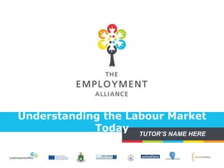 Understanding the Labour Market
Today TUTOR’S NAME HERE
 