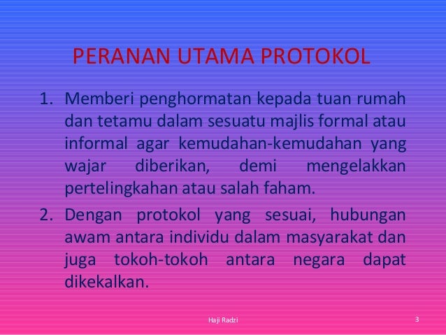 1 Protokol Dalam Majlis Rasmi