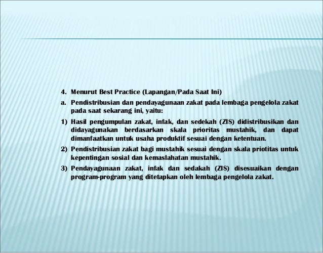 Pendayagunaan Zakat