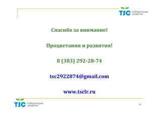 50
Где	скрывается	рост	продаж	?		
1.	Волшебной	палочки,	дубинки	НЕТ.	
Секрет	в	комплексности.	
Используйте	разные	и	побольше	методы,		
техники	из	маркетинга,		
рекламы,	пиара,	стимулирования	сбыта,	продаж.	
Помните	про	«лягушачье	зрение»,	«что	и	как?».	
	
2.	План	на	день		НЕ	=	плану	на	год.	
Секрет	в	качестве	и	сроках	планирования.	
Помните	про	«историческую	память	народа»,	
«инерцию»,	«системность»,	план	$	и	действий,	стратегии.	
	
3.	Соблюдайте	ПЛАН!		
Секрет	в	действии!	
Помните	про	отношение:	«супер»	и	«черт,	опять…».	
 