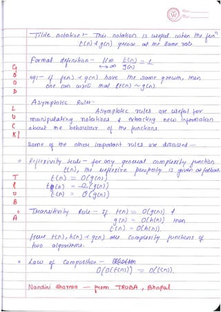 Data Structure Notes Part-1 | PDF