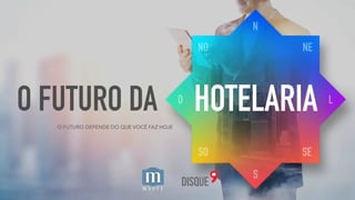 HOTELARIAO FUTURO DA
O FUTURO DEPENDE DO QUE VOCÊ FAZ HOJE
 