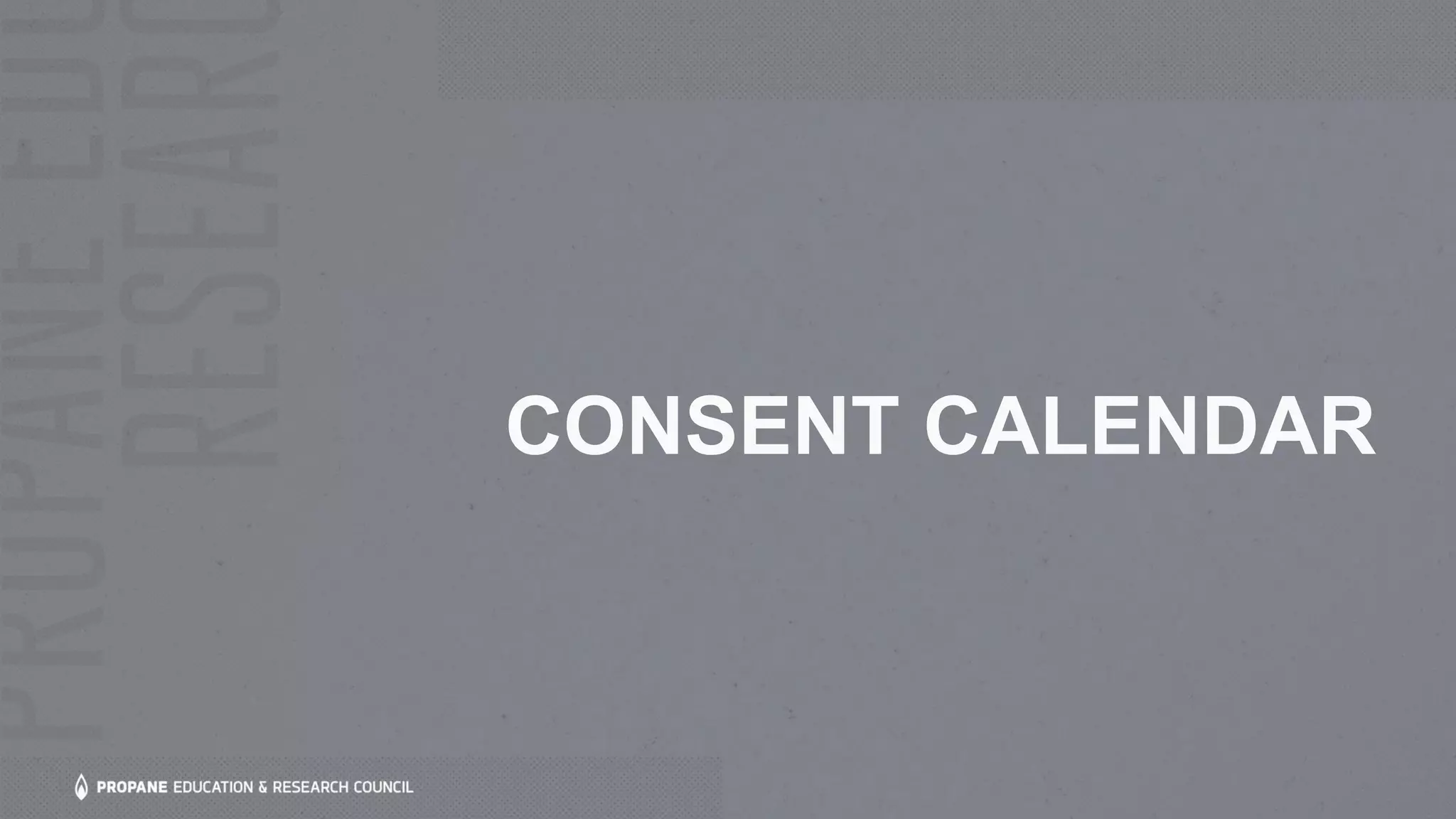 CONSENT CALENDAR
 