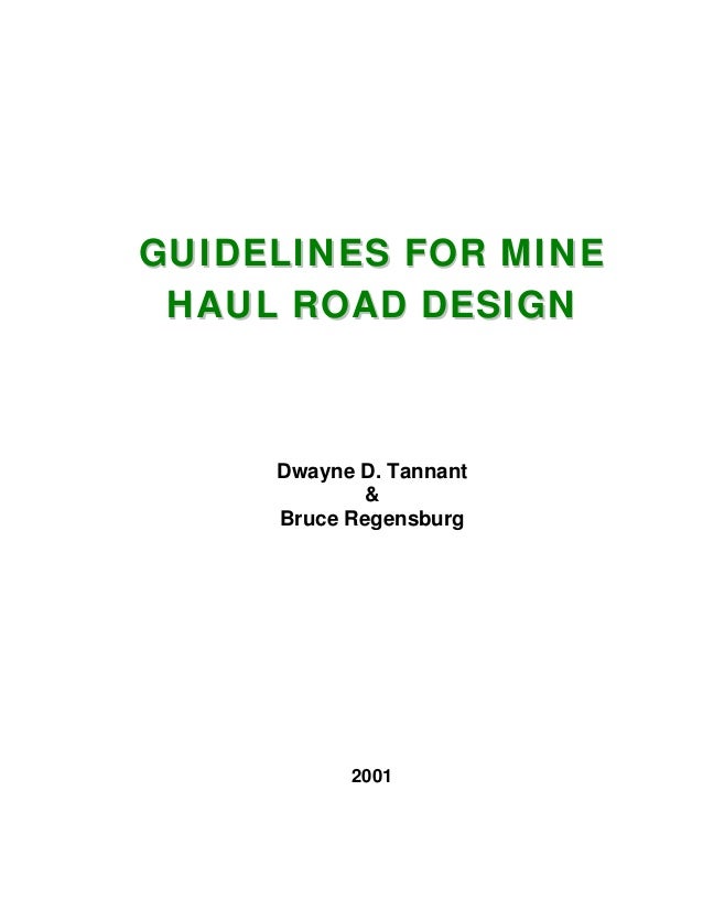 Haul Road Design