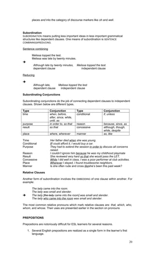 Structure of English (1 of 16) | DOC