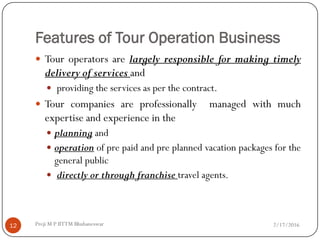 Tour Operation Flowchart Tour Operations Management. | PDF