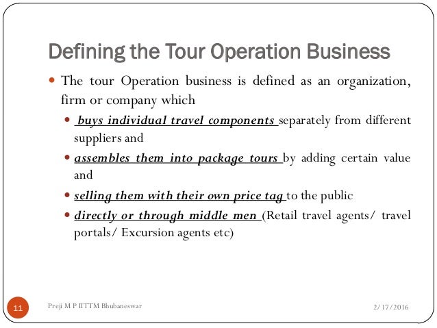 tour operations management