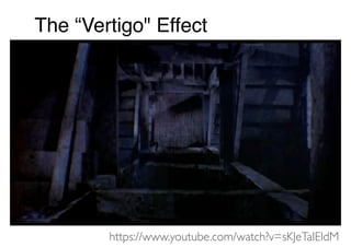 The “Vertigo" Effect
https://www.youtube.com/watch?v=sKJeTaIEldM
 