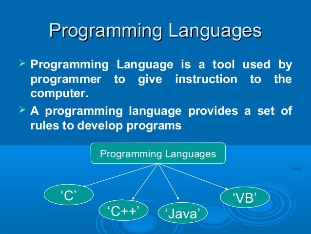 1. overview of c