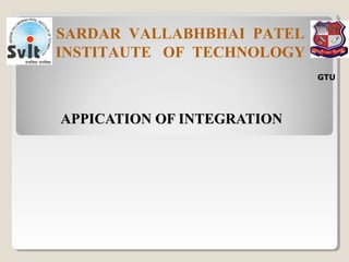 Application of integration | PPT