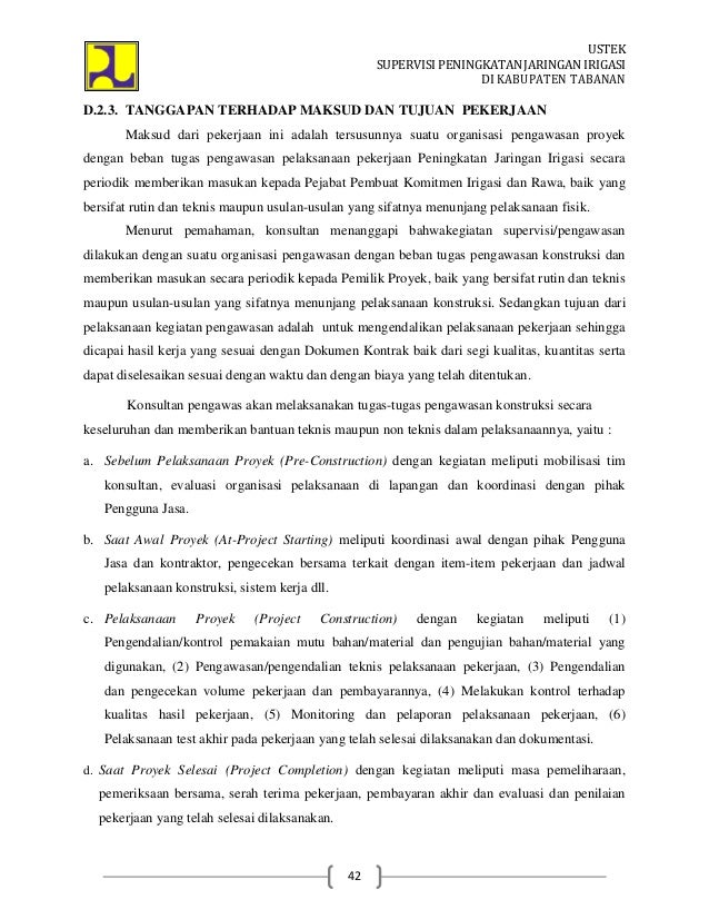 Contoh Laporan Akhir Konsultan Perencanaan