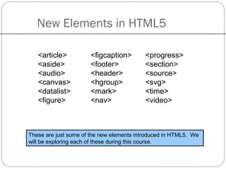 Introduction to HTML5 | PPT | Free Download