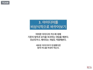 비즈니스 아이디어 창출과 제품 컨셉 개발_디자인씽킹 Tool Kit