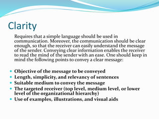 Clarity Examples Basics of communicaiton skills | PPTX