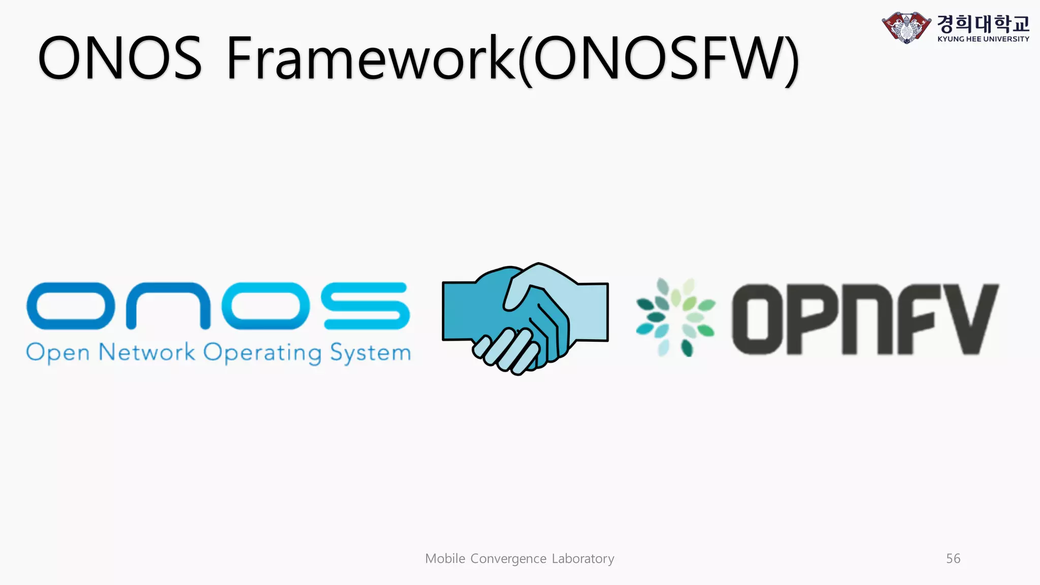 Mobile Convergence Laboratory 56
ONOS Framework(ONOSFW)
 