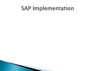 SAP ERP History & Implementation Details | PPT