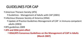 1.community acquired pneumonia | PPTX