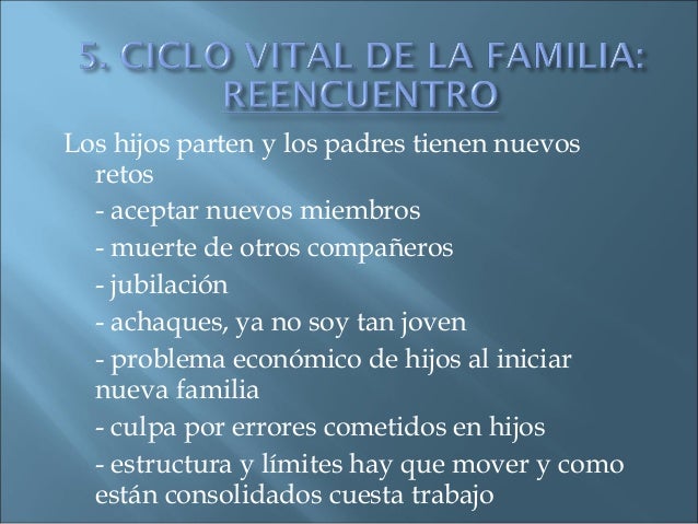 Resultado de imagen para reencuentro en el ciclo vital de la familia