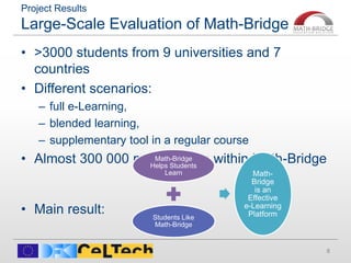 Math Bridge Project Results of Math-‐Bridge Project | PPTX