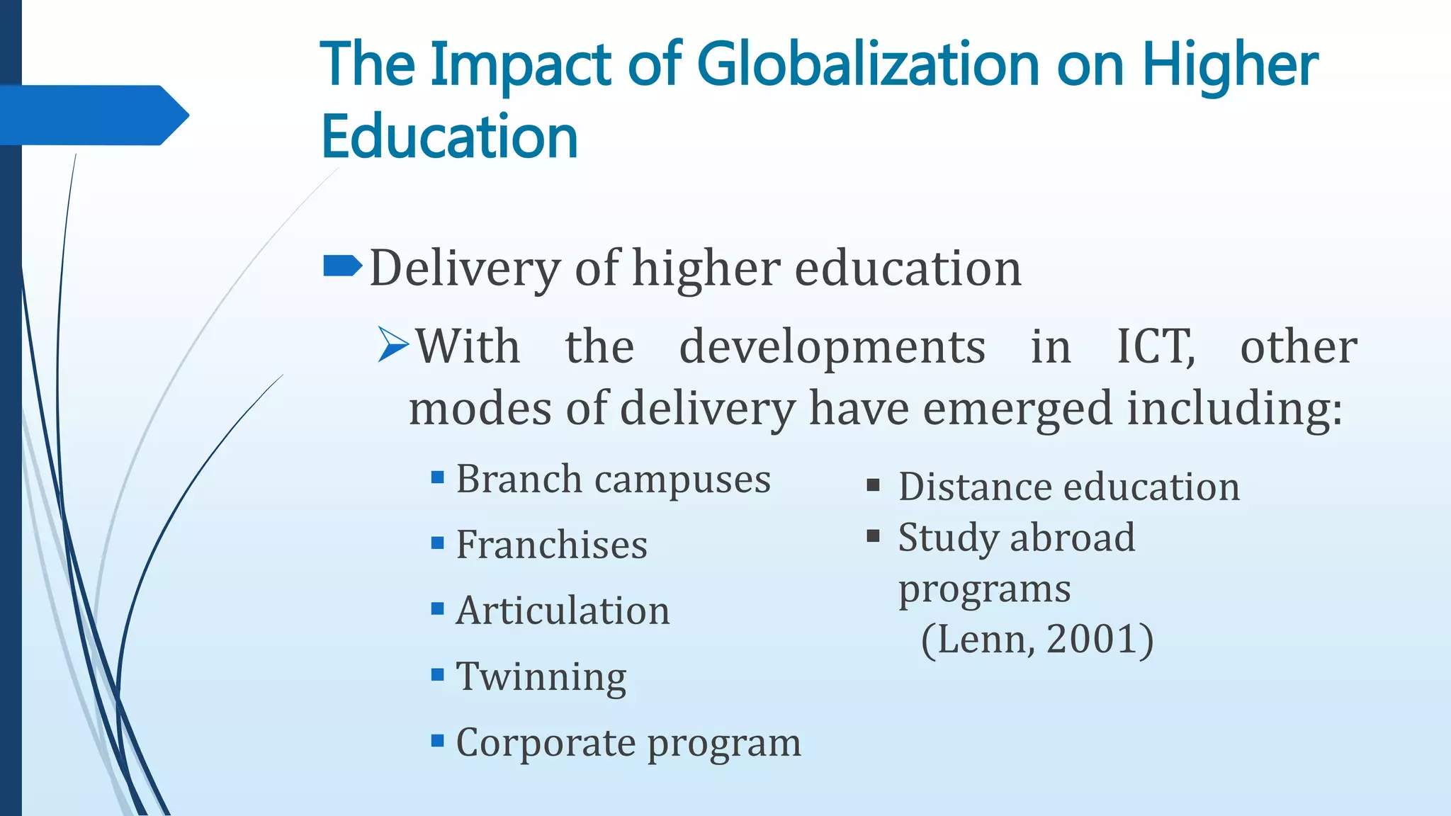 Higher Education and Globalization | PPTX