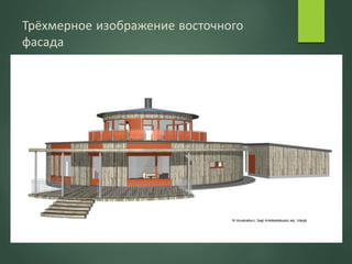 Трёхмерное изображение восточного
фасада
 