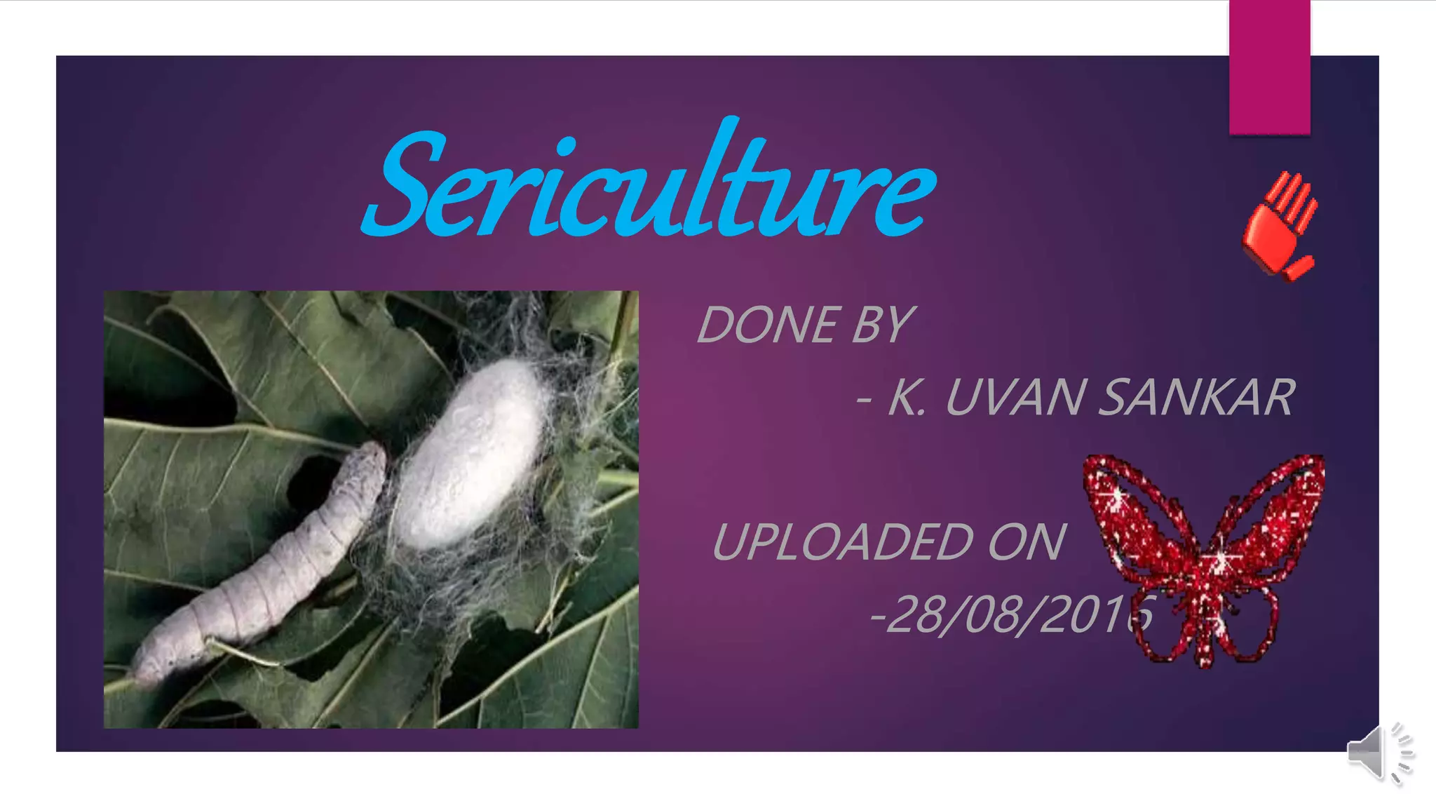 Sericulture Notes.pdf Sericulture - A Detailed Study | PPTX
