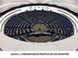 Unitat 1. L’ORGANITZACIÓ POLÍTICA DE LES SOCIETATS
 